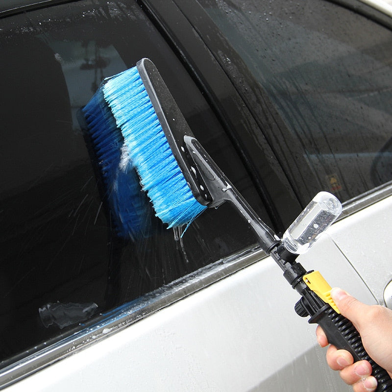 New Car Wash Brush Hose Adapter Vehicle Truck Cleaning Water Spray Car Cleaning Brush Car Washing Care