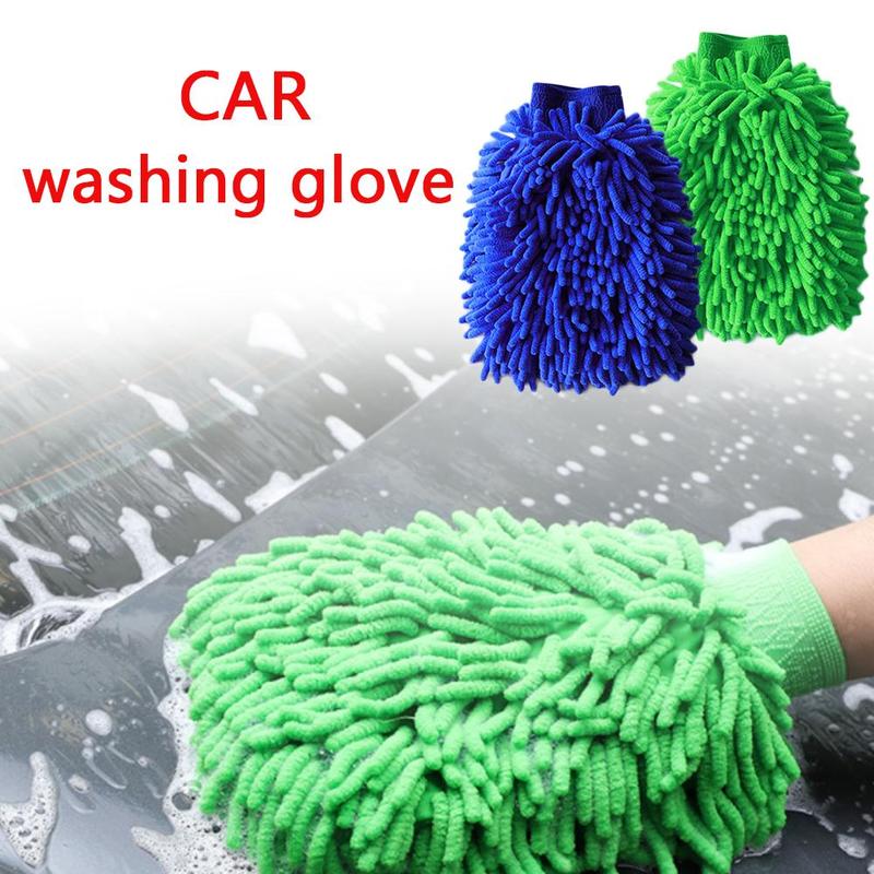 1pc Car Cleaning Drying Gloves Ultrafine Fiber Chenille Microfiber Window Washing Tool Cleaning Car Wash Glove Washing Tool