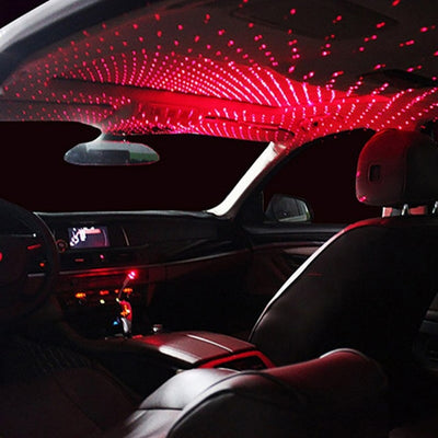5V Car SUV Interior LED Atmosphere Lamp Ambient Star Light USB Projector Starlight Car Car Roof Night Light Car Styling